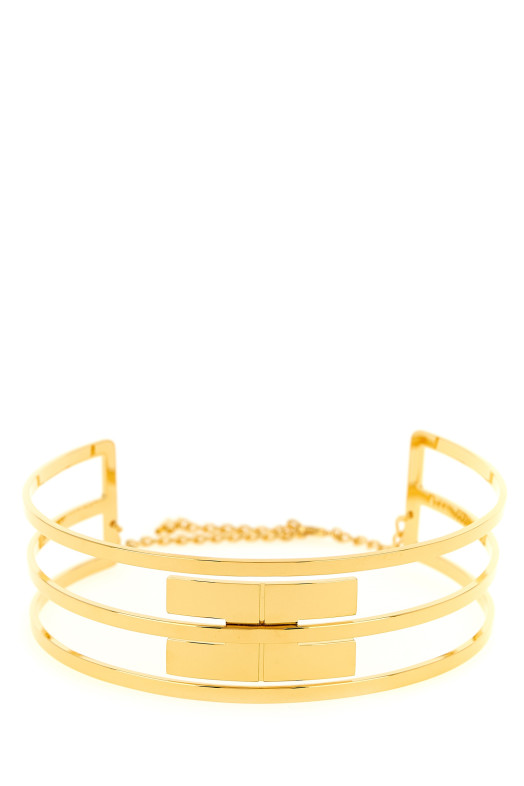 Logo band necklace Gold