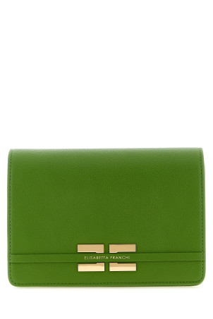 Логотип на плечовому ремені Зелений ELISABETTA FRANCHI BS39A61E2EV3