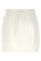 Jewel button skirt White