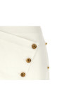 Jewel button skirt White