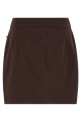Jewel button skirt Brown