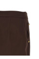 Jewel button skirt Brown