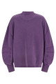 Shaped slit sweatshirt Purple
