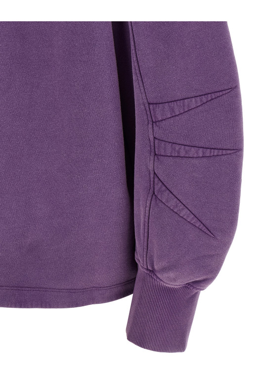 Shaped slit sweatshirt Purple