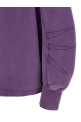 Shaped slit sweatshirt Purple