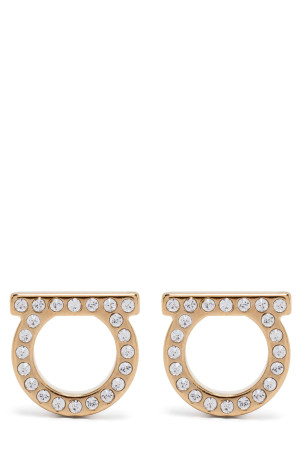 'Gancini Crystals (L)' earrings Gold