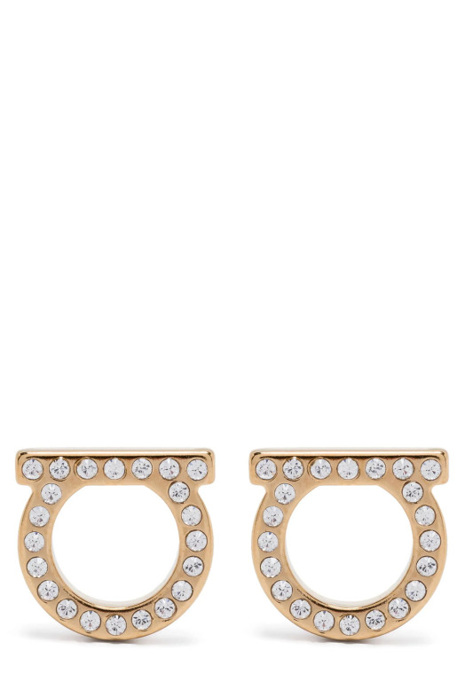 'Gancini Crystals (L)' earrings Gold