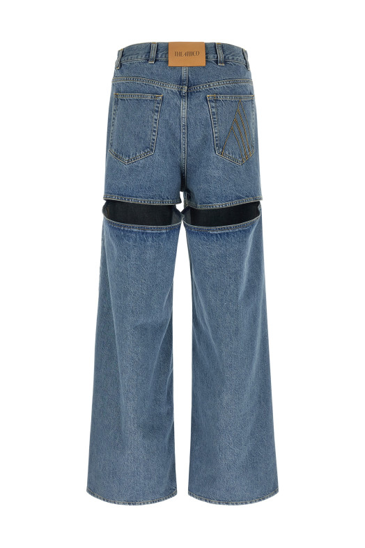 Джинси з вирізами СИНІ THE ATTICO 260WCP00277024