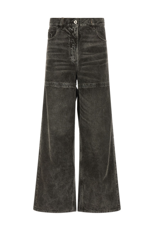 Джинси з вирізами Чорні THE ATTICO 260WCP00277414