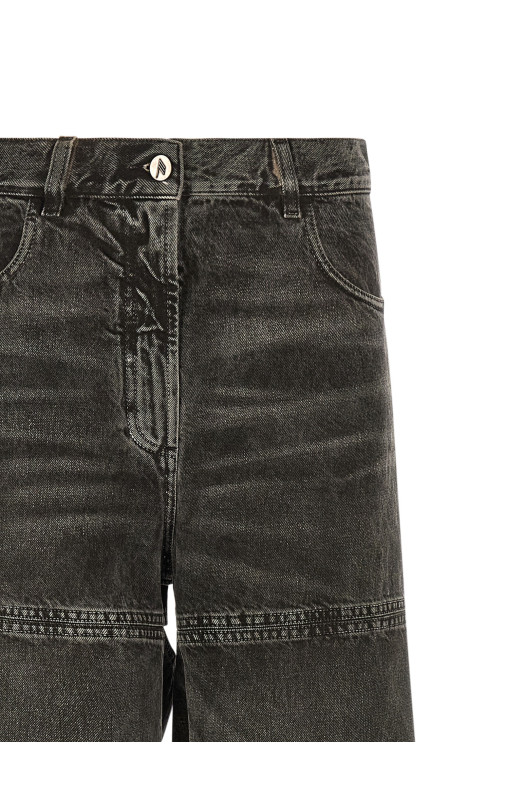 Джинси з вирізами Чорні THE ATTICO 260WCP00277414