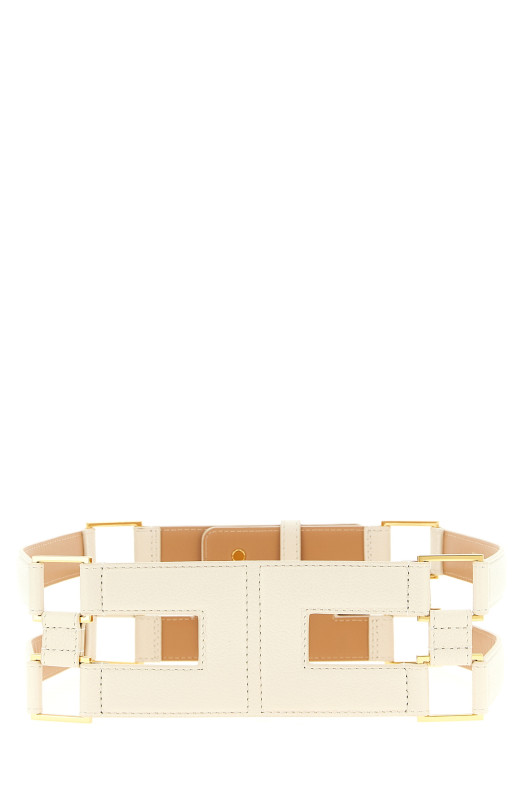 Двойной ремень Белый ELISABETTA FRANCHI CT87S61E2193