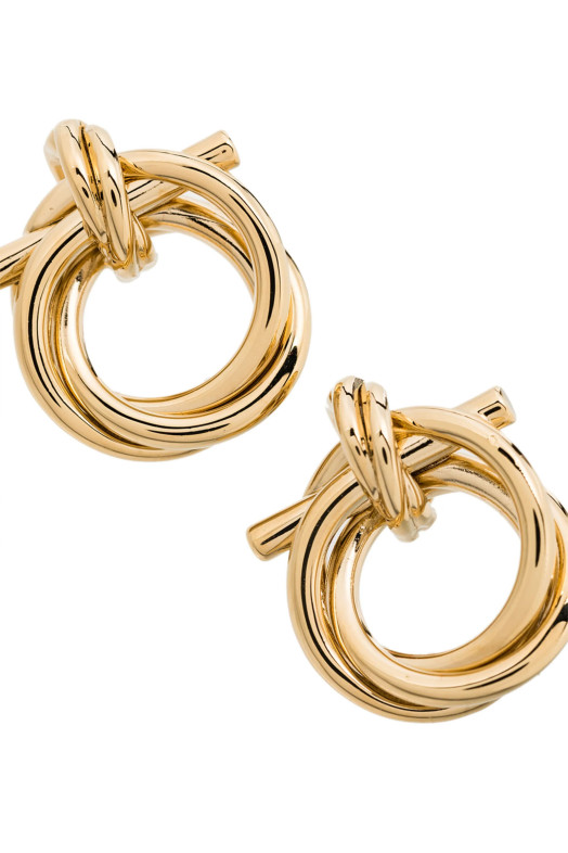 'Gancini Torchon (S)' earrings Gold