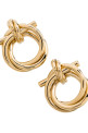 'Gancini Torchon (S)' earrings Gold