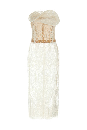 '16' midi dress White