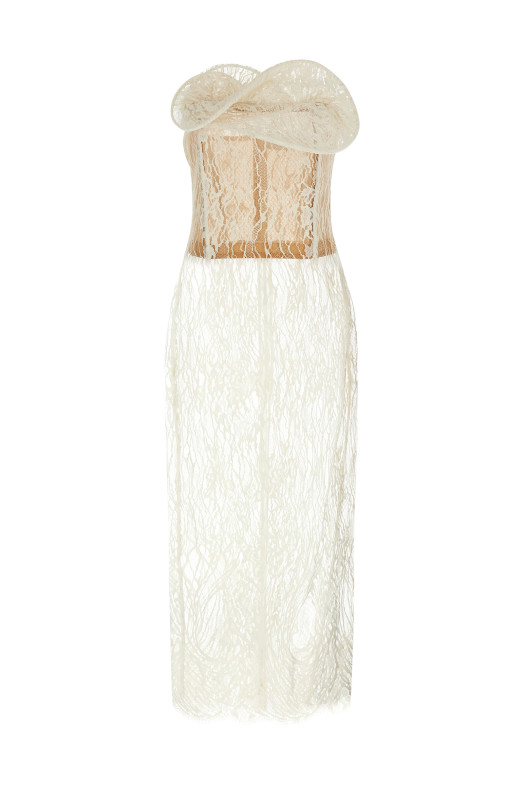 '16' midi dress White