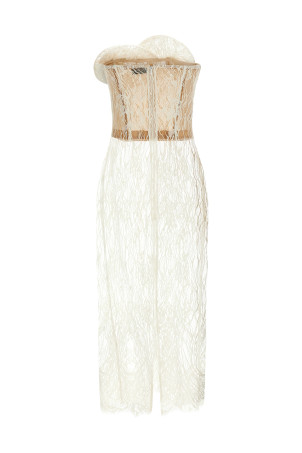 '16' midi dress White