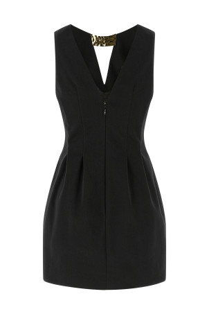 Metal plaque dress Black