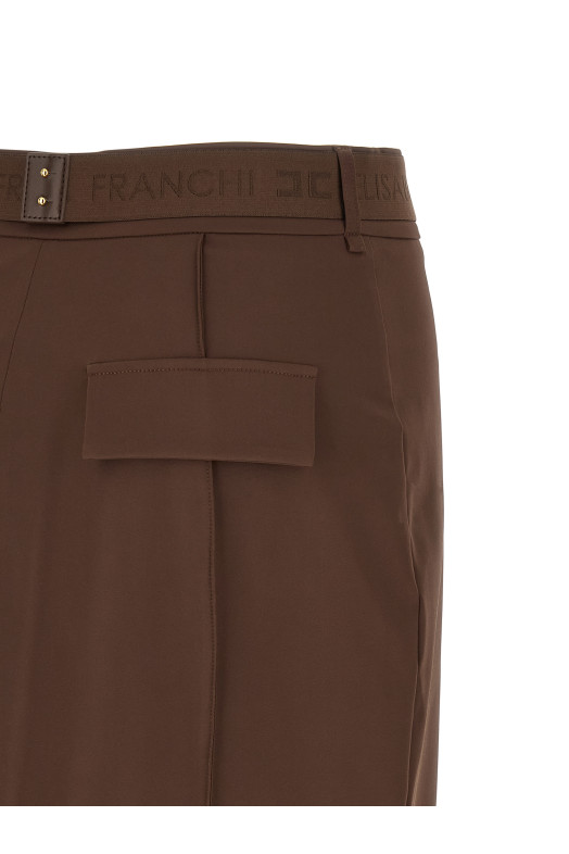 Поясная юбка Коричневый ELISABETTA FRANCHI GO15961E2644