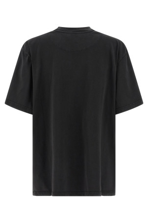 Shaped split T-shirt Black
