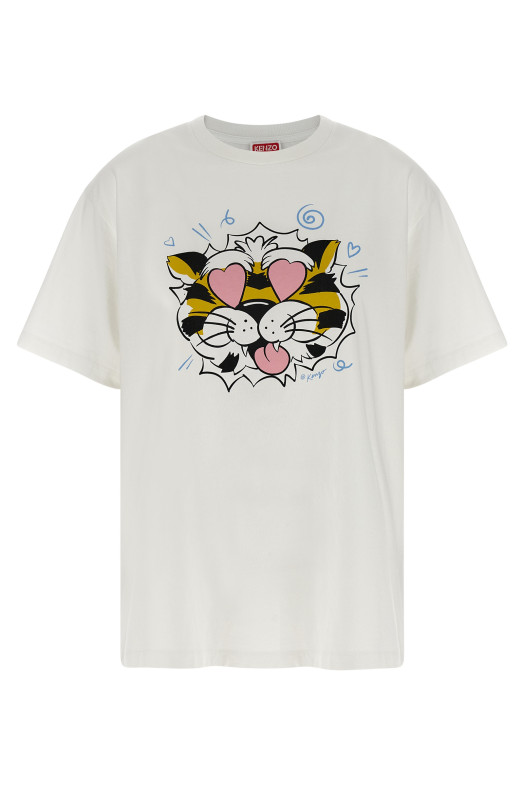 'Wild Tiger' T-shirt White