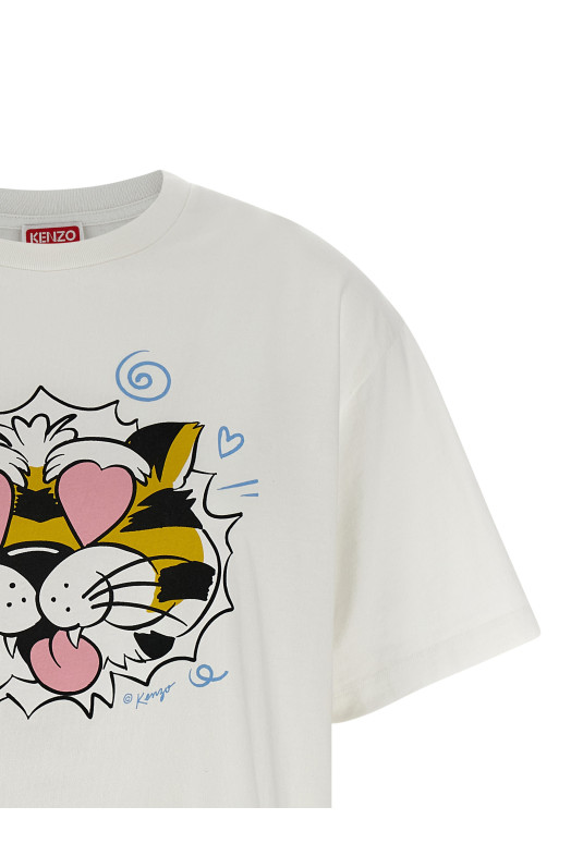 'Wild Tiger' T-shirt White
