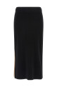 Юбка с боковыми полосками Черная ELISABETTA FRANCHI GK27S61E2685