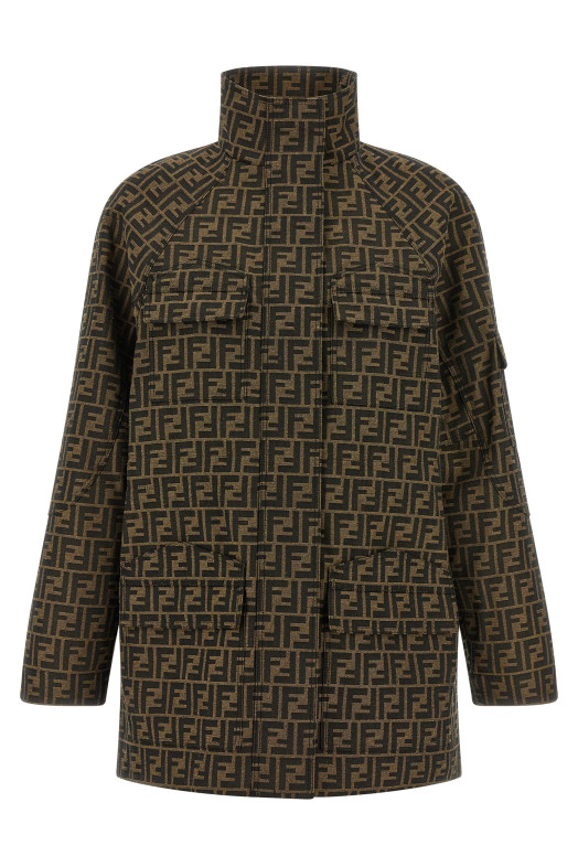 Куртка Saharan коричнева FENDI FJ7817A5W3F118W