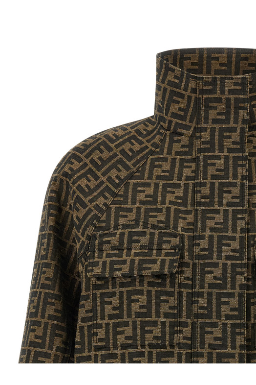 Куртка Saharan коричнева FENDI FJ7817A5W3F118W