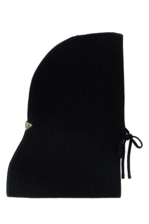 Black wool blend balaclava Black PRADA (1HC4702DZL)