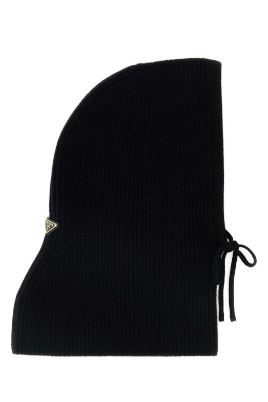 Black wool blend balaclava Black PRADA (1HC4702DZL)