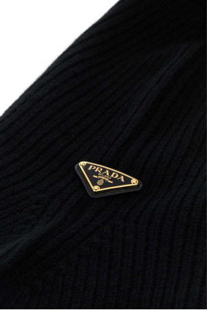 Black wool blend balaclava Black PRADA (1HC4702DZL)