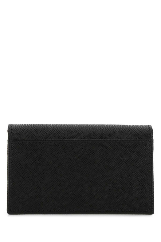 Black leather card holder Black PRADA (1MC122QHH)