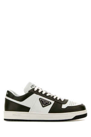 Two-tone leather Downtown sneakers PRADA (2EE364FD0013LOI)