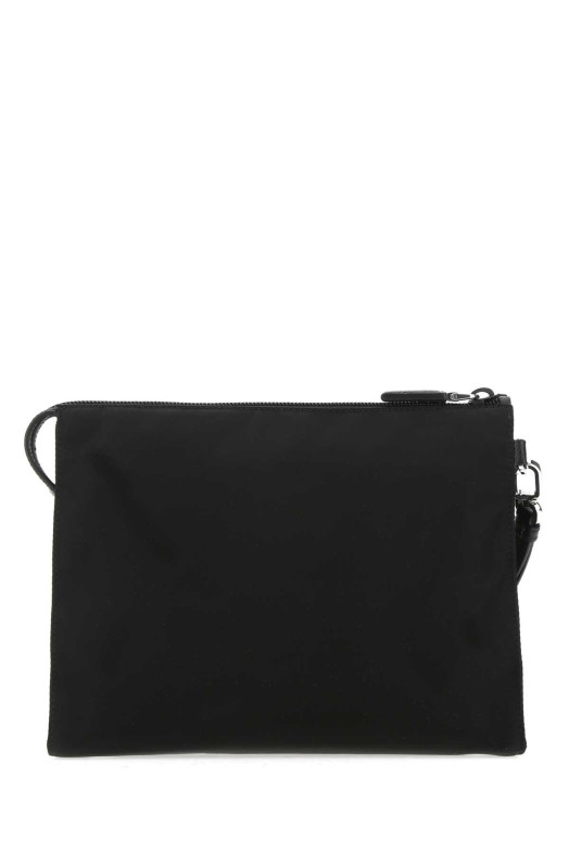 Black Re-nylon clutch Black PRADA (2NE7892DMH)