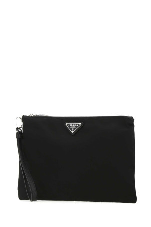 Black Re-nylon clutch Black PRADA (2NH0062DMH)