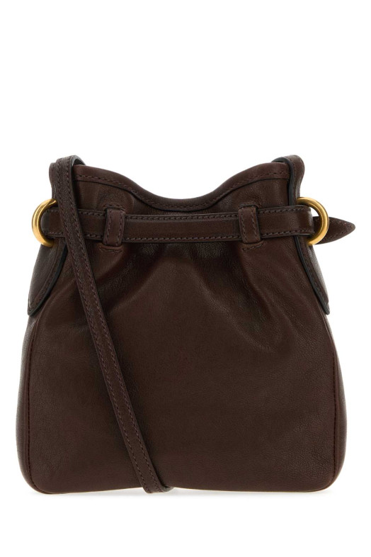 Chocolate nappa leather crossbody bag MIU MIU (5NR461AEFX)