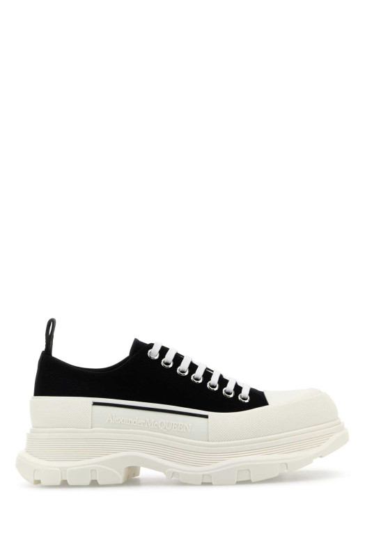 Black canvas Tread Slick sneakers ALEXANDER MCQUEEN (705660W4AAQ)
