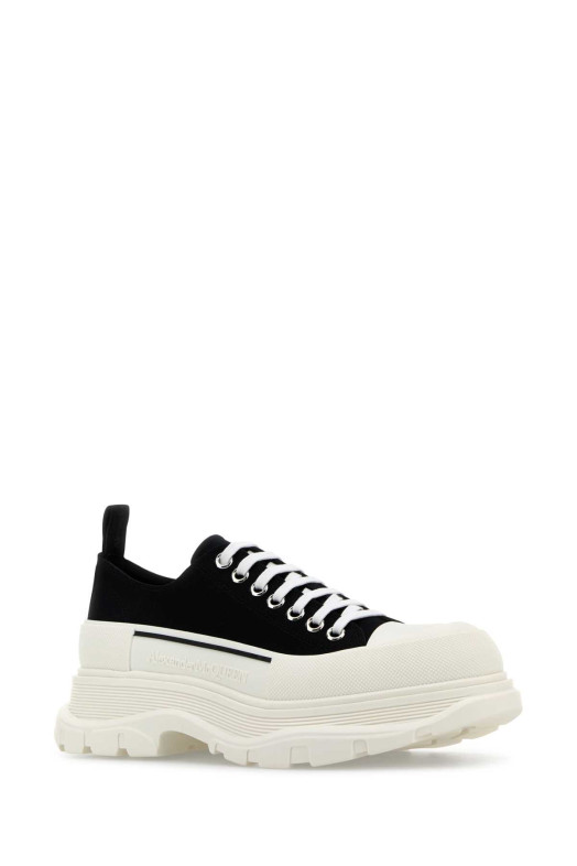 Black canvas Tread Slick sneakers ALEXANDER MCQUEEN (705660W4AAQ)
