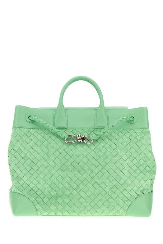 М'ятно-зелена велика дорожня сумка Andiamo Voyager BOTTEGA VENETA (827066V1QE5)