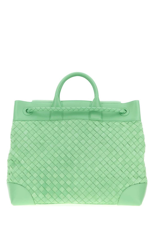 М'ятно-зелена велика дорожня сумка Andiamo Voyager BOTTEGA VENETA (827066V1QE5)