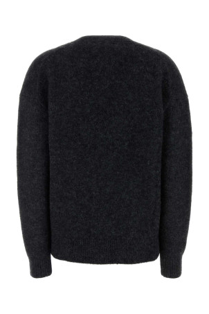 Темно-серый кардиган из смеси альпаки Eborah ISABEL MARANT ETOILE (CA0129FAD1L12E)