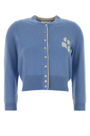 Light-blue cotton blend Lona cardigan ISABEL MARANT ETOILE (CA0163FAD1L16E)