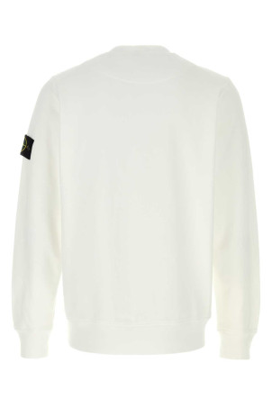 White cotton sweatshirt STONE ISLAND (L1S156100060S0051)