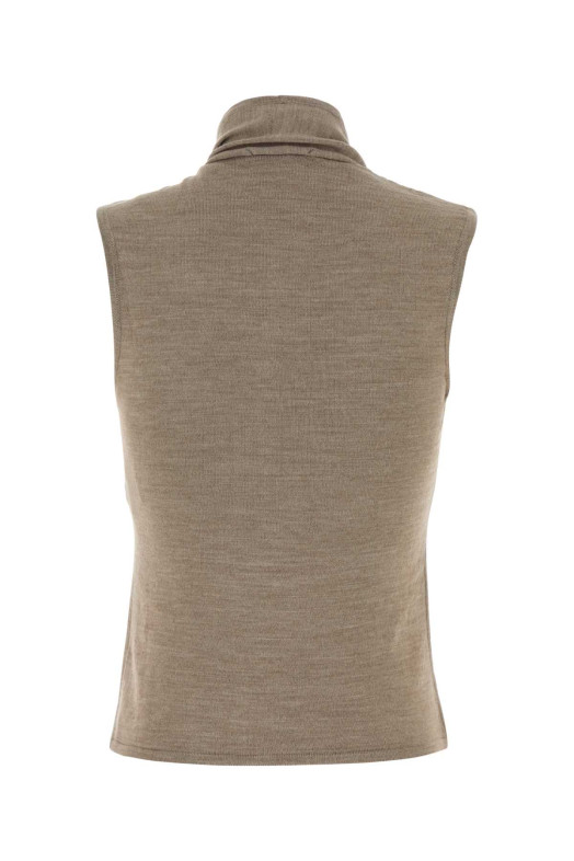 Cappuccino acrylic and wool vest LEMAIRE (TO1485LK087)