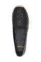 Логотип кожаные эспадрильи Черный SAINT LAURENT 458573AAALP1000
