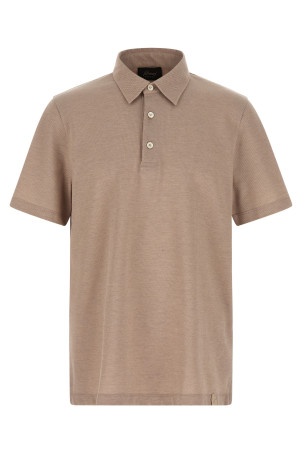 Бавовняна сорочка-поло Бежева BRIONI UJSZ0LPA6279995