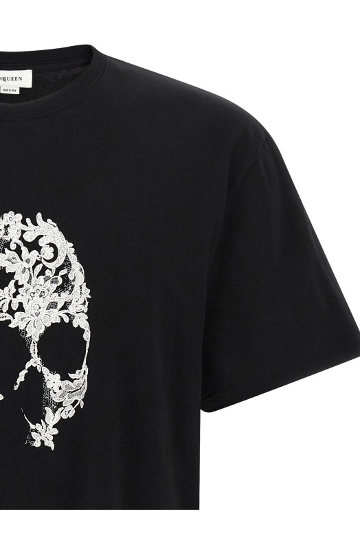'Skull' T-shirt Black-grey