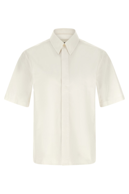 Рубашка с вышитым логотипом Белая JIL SANDER J22DL0354J45001100