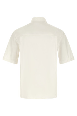 Logo embroidery shirt White