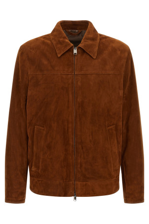 Кожаная куртка коричневого цвета BRIONI PLBV0LPB7132600